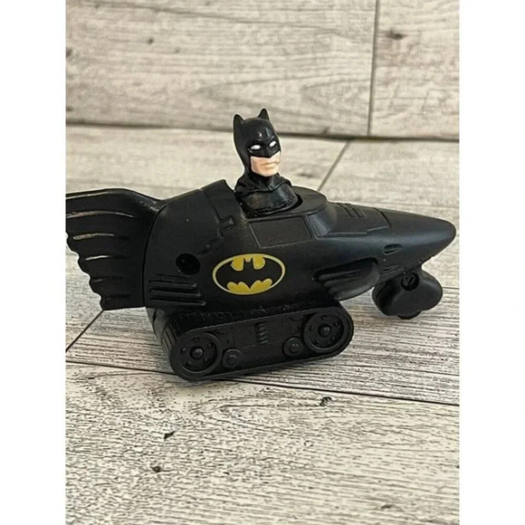 Vintage 1991 Batman Mcdonalds Press and Go Batmobile 1990s Mickie Ds Happy Meal - Picture 6 of 6